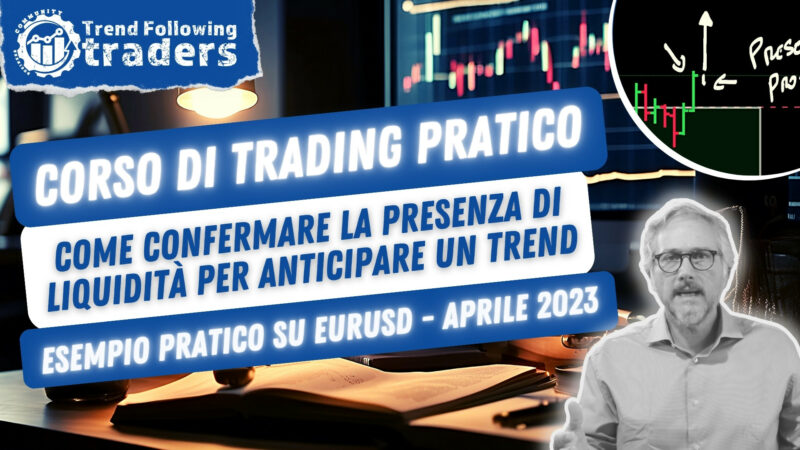 Corso di Trading Pratico - Come confermare la presenza di liquidita' su Euro Dollaro