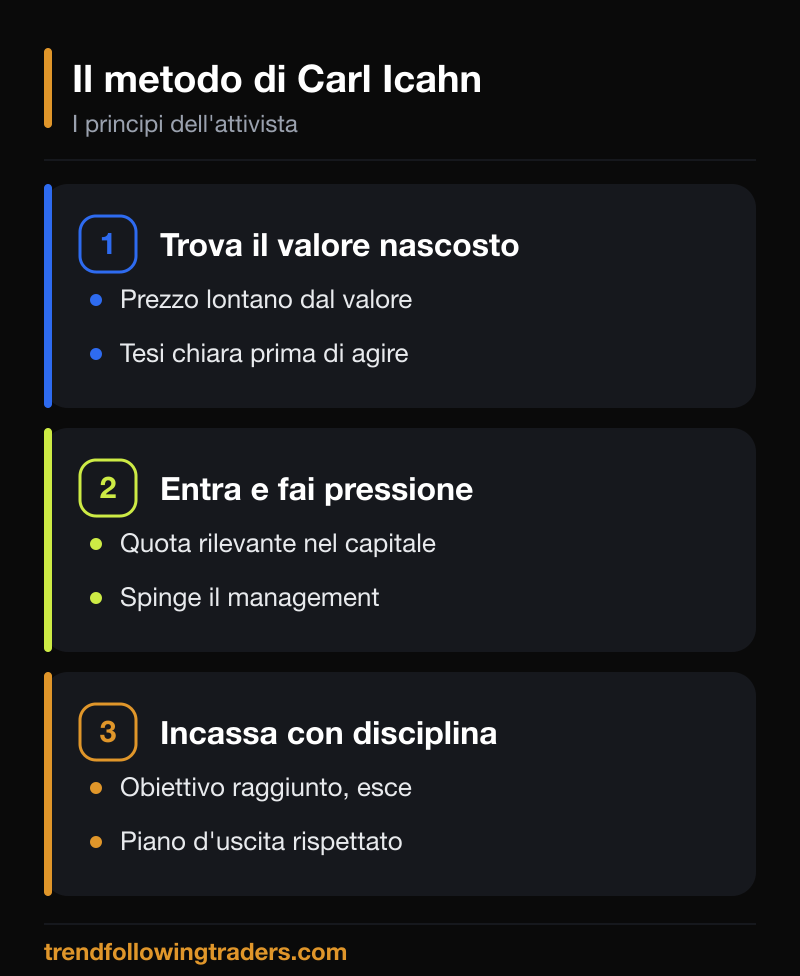 I principi dell'investitore attivista Carl Icahn